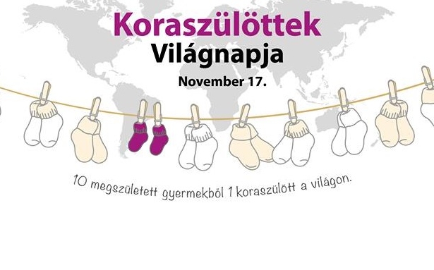 November 17. a Koraszülöttek Világnapja - öltözzünk Velencén is lilába!