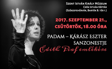 Kárász Eszter sanzonestje Edith Piaf emlékére a Csók István Képtárban