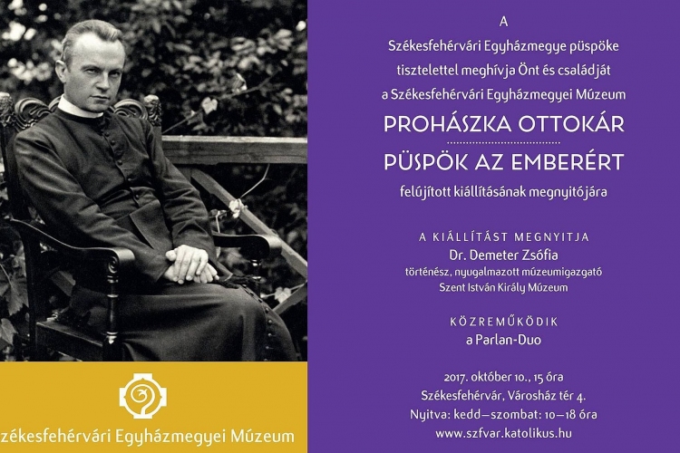 Kiállítás megnyitó és előadás Prohászka Ottokár születésnapján